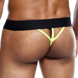MALE BASICS String NEON MaleBasics Noir-Jaune